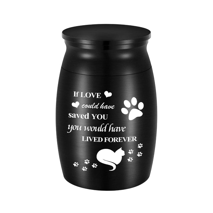 2.8 Small Cremation Urns for Pet Ashes Mini Cat Paw Keepsake Urn Aluminium Small Ashes Urns Mini Urn for Cat Ashes Holder