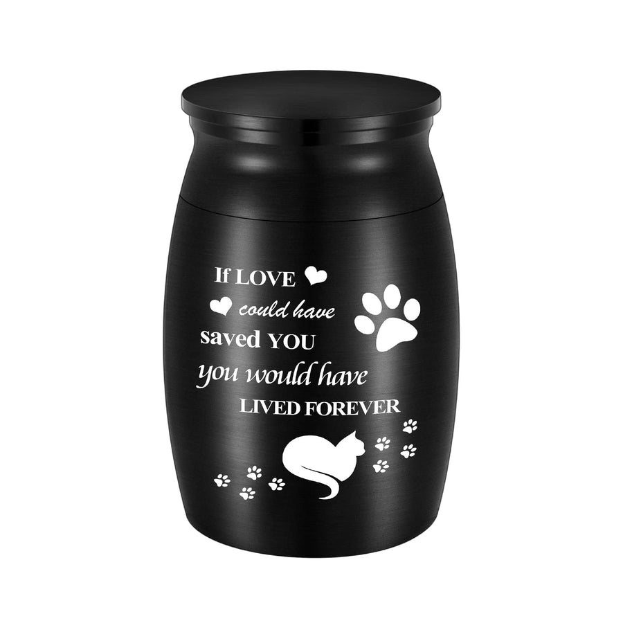 2.8 Small Cremation Urns for Pet Ashes Mini Cat Paw Keepsake Urn Aluminium Small Ashes Urns Mini Urn for Cat Ashes Holder