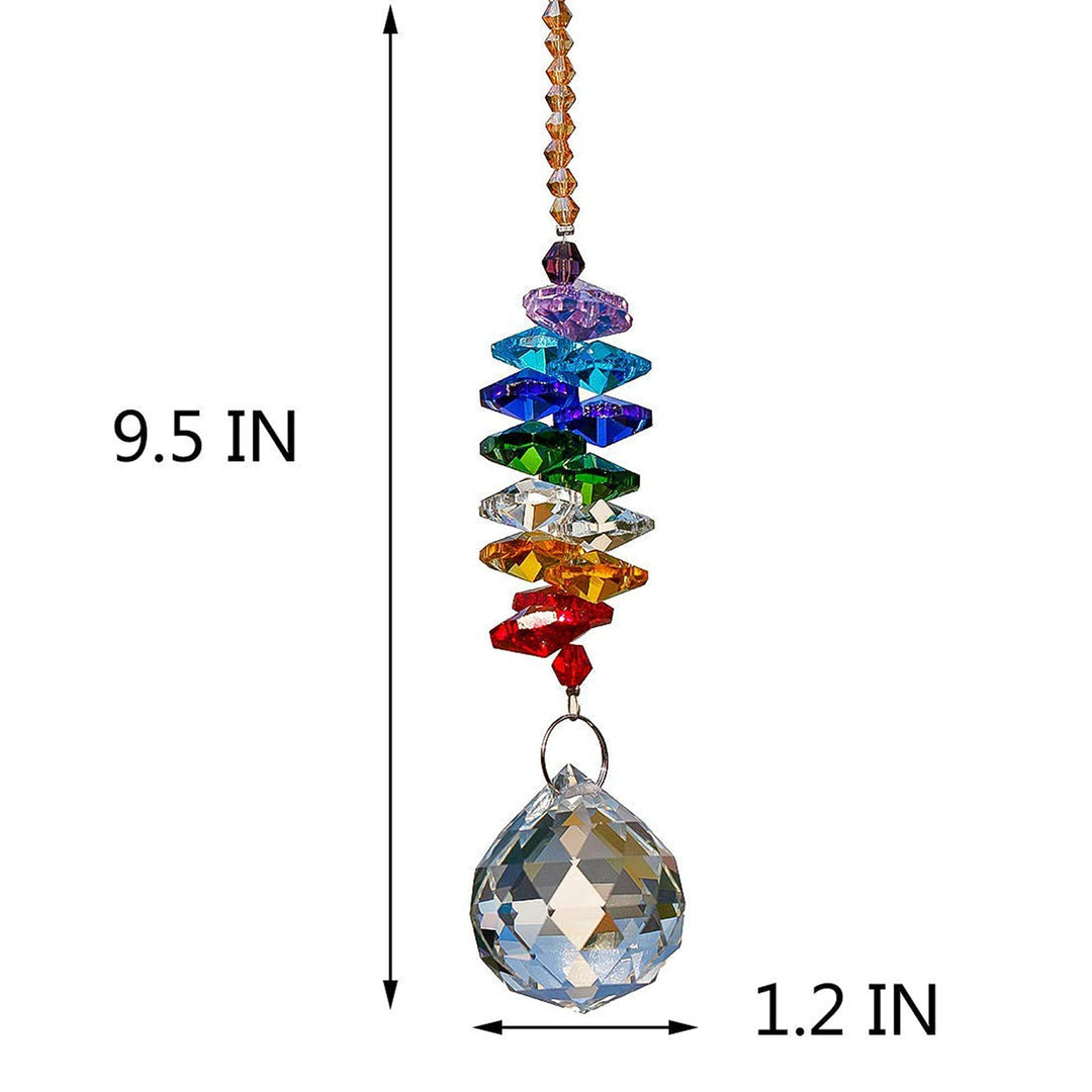 H&amp;D Hyaline&amp;Dora H&amp;D 30mm Chandelier Crystals Ball Prisms Rainbow Octogon Chakra Suncatcher for Gift