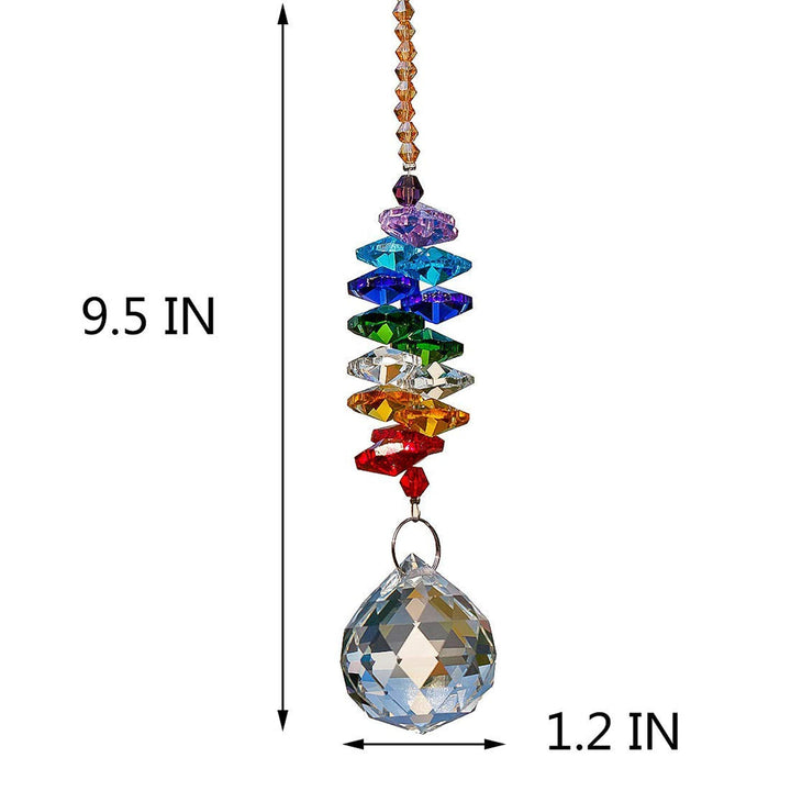 H&amp;D Hyaline&amp;Dora H&amp;D 30mm Chandelier Crystals Ball Prisms Rainbow Octogon Chakra Suncatcher for Gift