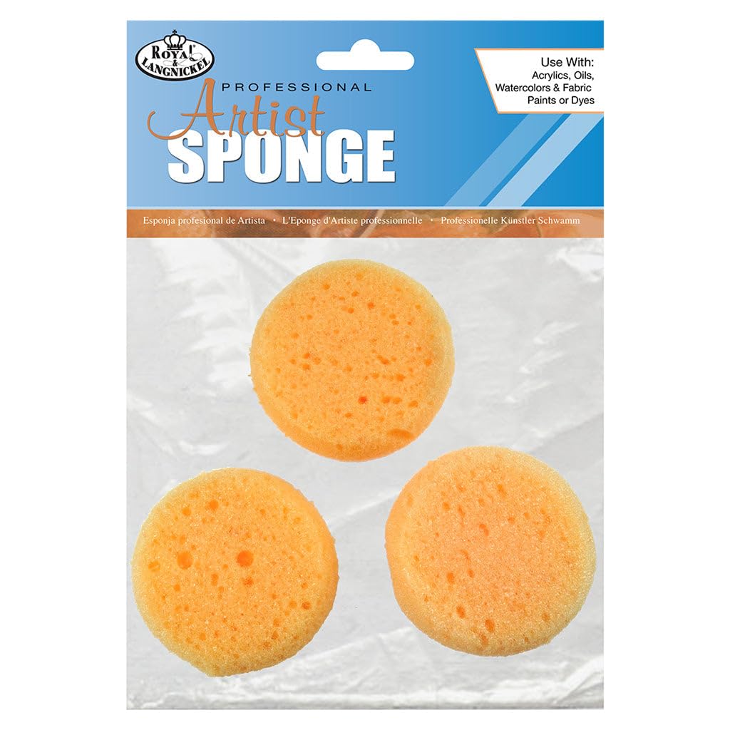 Royal Brush Synthetic Artist Sponges, 3/Pack