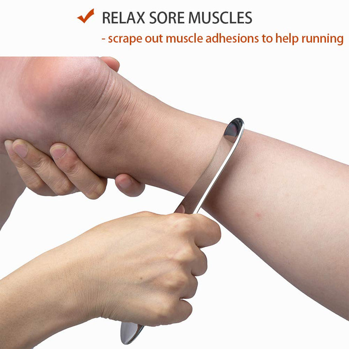 Allshow Gua Sha Tools, Stainless Steel Scraping Massage