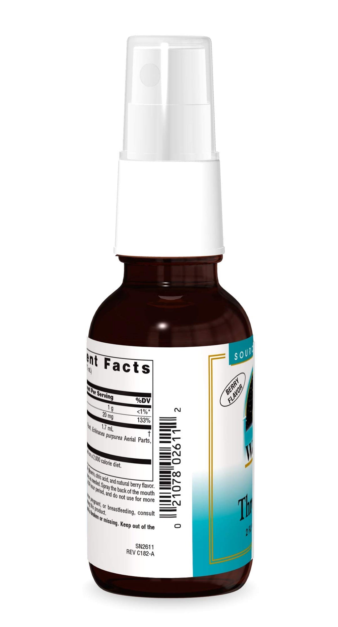 Source Naturals Wellness Zinc Throat Spray, Berry Flavo
