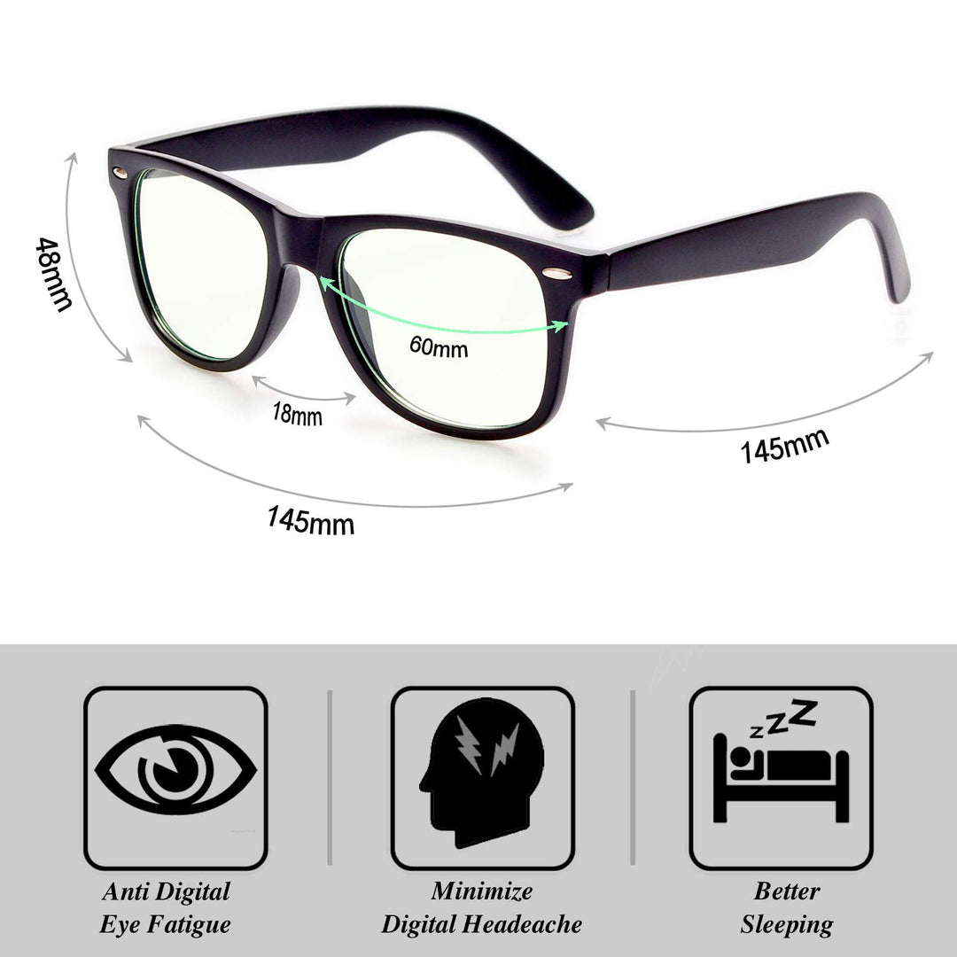 GYsnail Blue Light Blocking Glasses for Men, Eye Strain