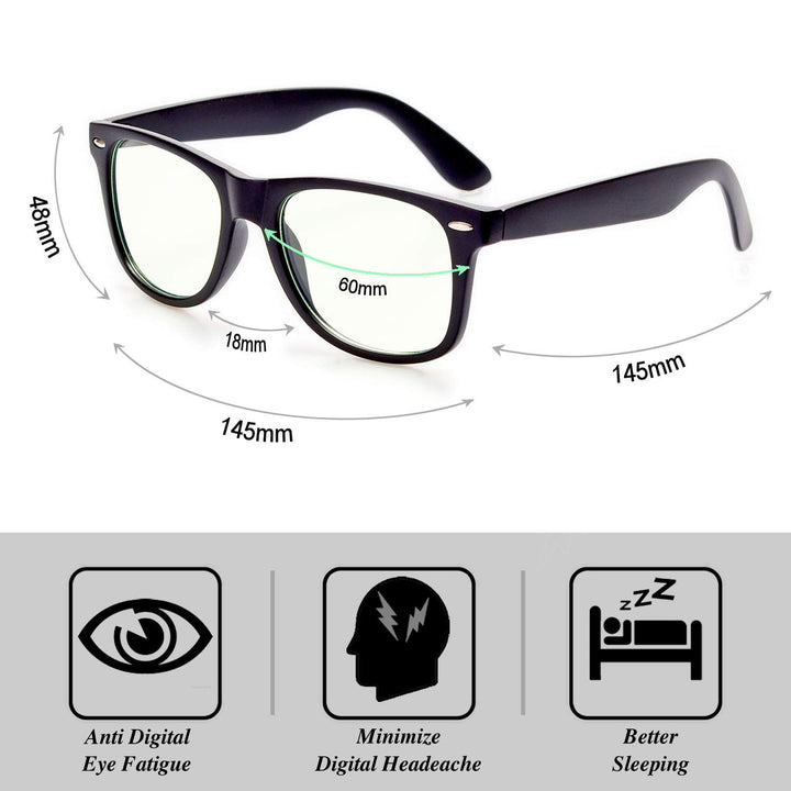 GYsnail Blue Light Blocking Glasses for Men, Eye Strain