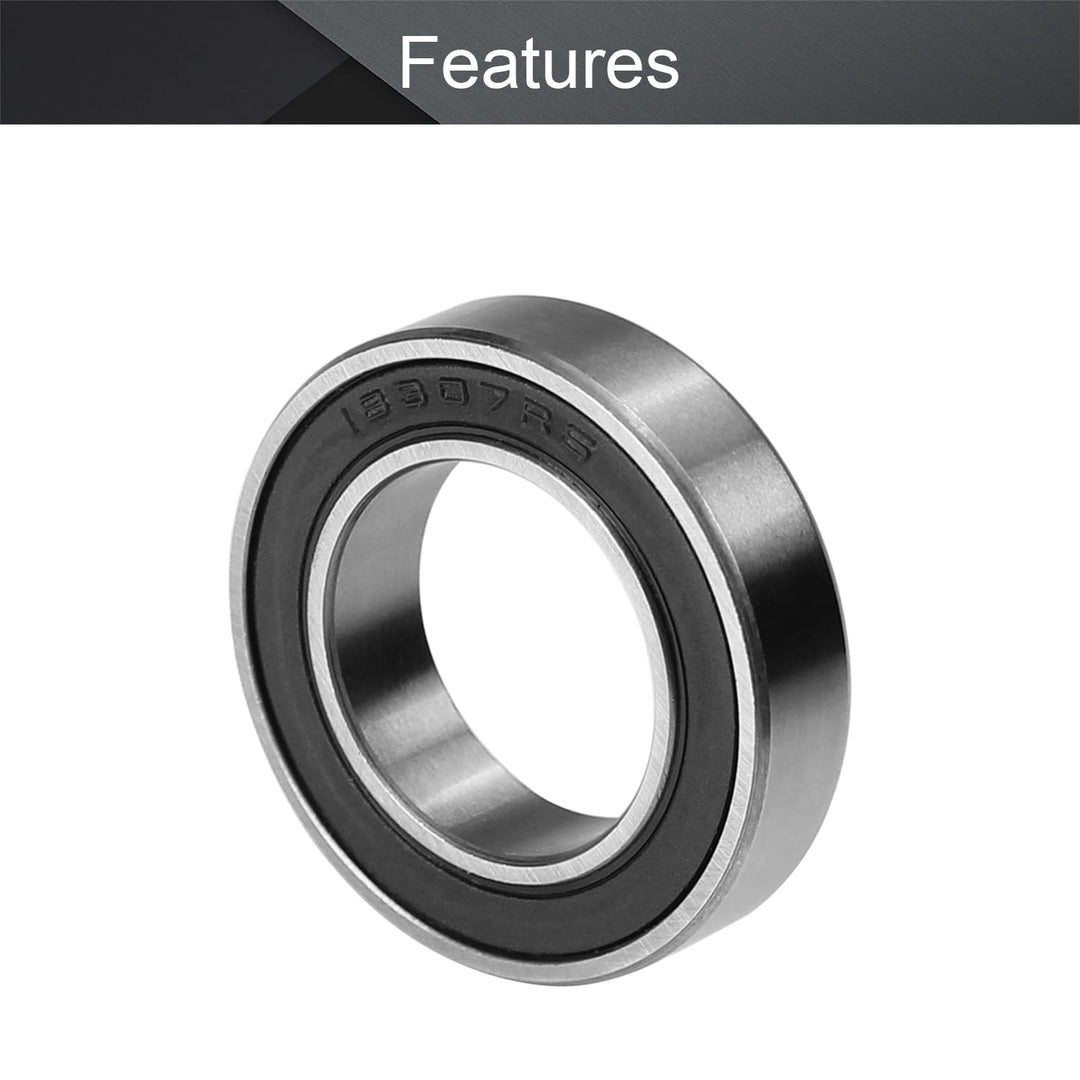 1Pcs MR18307-2RS Deep Groove Ball Bearing, 18x30x7mm Double Sealed GCr15 P0 Z1 Deep Groove Rolling Bearings