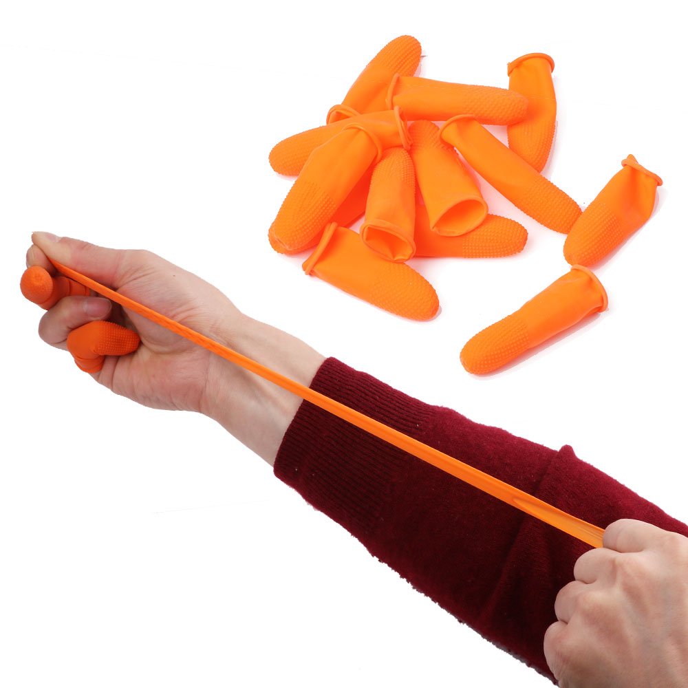 COOSKIN Latex Finger Cots Reusable Rubber Fingertips Pr