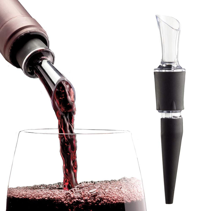 2-Pack Patented Bottle-top Wine Aerator and Pourer - 100% MADE IN THE USA