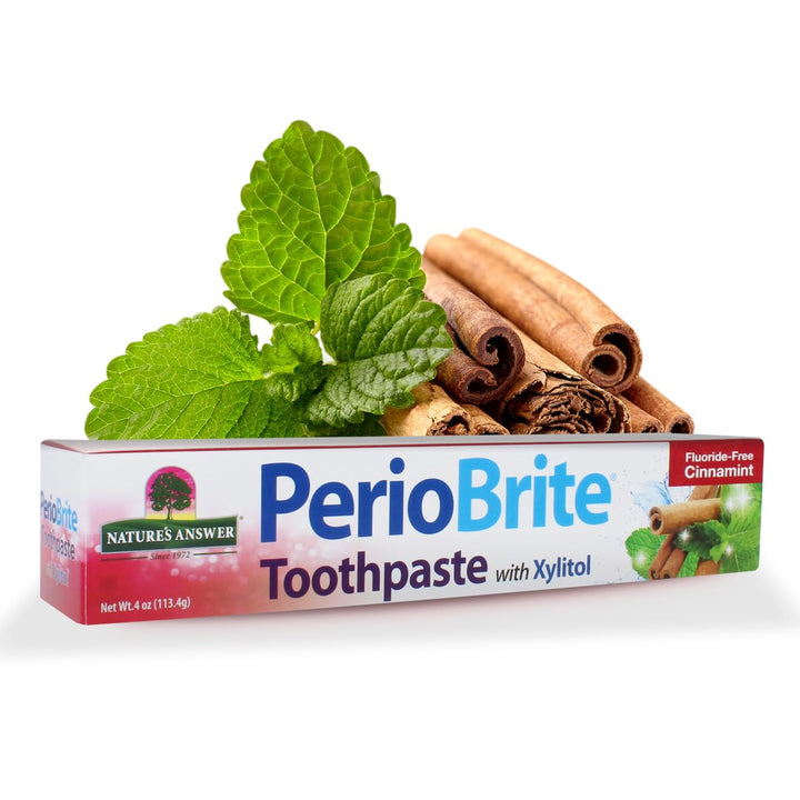 Nature&#39;s Answer Perio Brite Toothpaste, Cinnamint, 4 Ounce