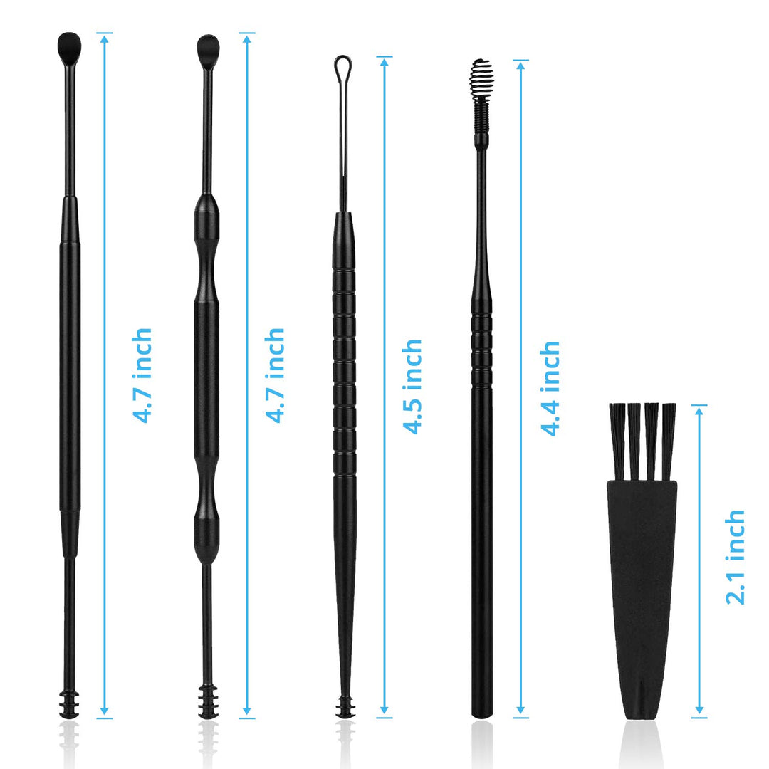 5 Pcs Ear Pick Earwax Removal Kit, MJIYA Ear Cleansing 