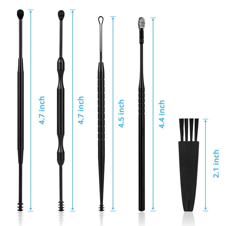 5 Pcs Ear Pick Earwax Removal Kit, MJIYA Ear Cleansing 