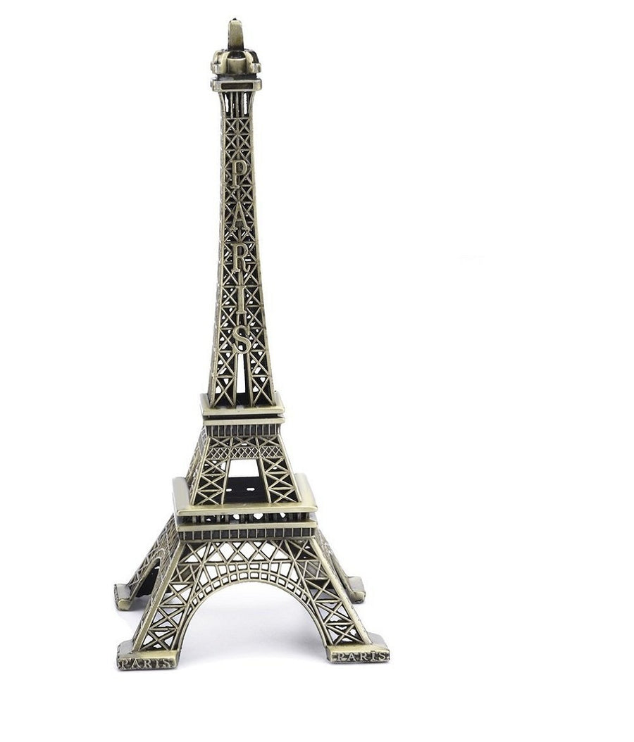 ® 5.9 inch Bronze Paris Eiffel Tower Modelling Iron Craft Art Gift for Home Decoration Statues