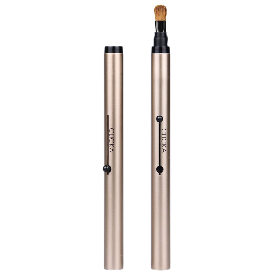 Retractable Automatic Lid Eyeshadow Brush (Champagne gold)