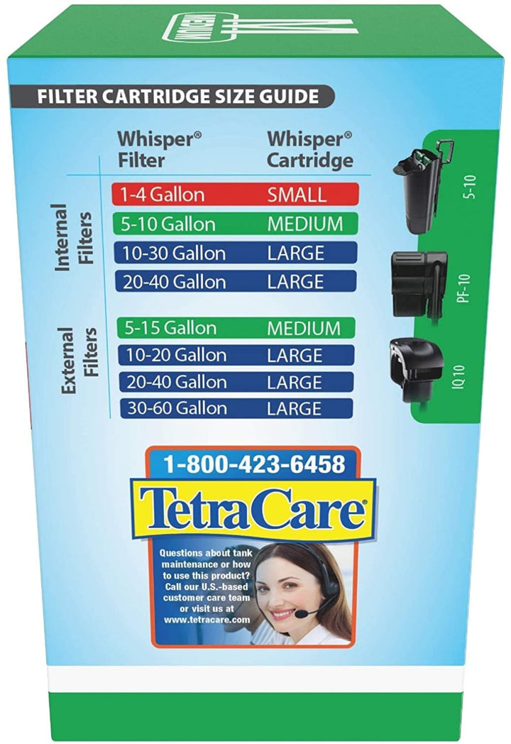 Whisper Bio-Bag Disposable Cartridges, Aquarium Filter Cartridges, 3 Count