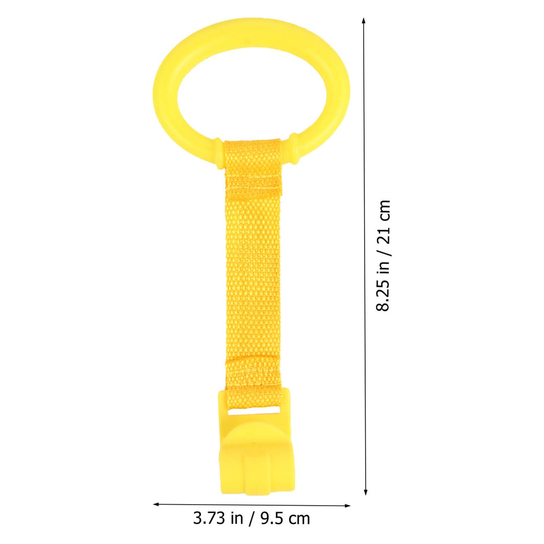 TOYANDONA 4Pcs Baby Crib Pull Ring Baby Bed Stand Up Rings Baby Cot Rings Walking Assistant for Baby Toddler