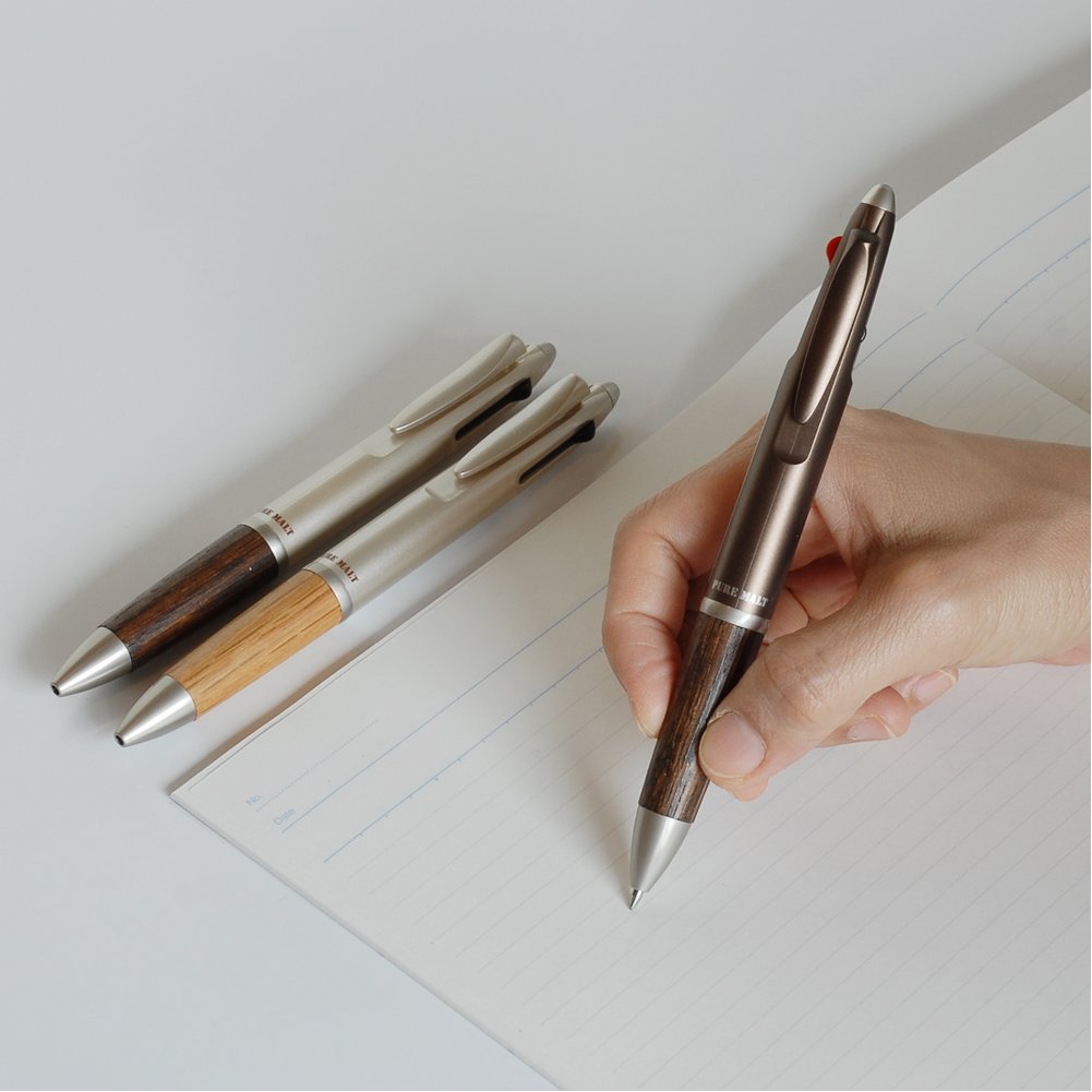 Mitsubishi Pencil MSXE310057M21 Multi-functional Pen, Pure Malt 2 &amp; 1, Metallic Brown