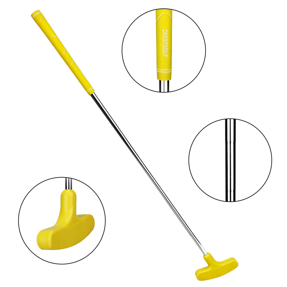 Mini Rubber Golf Putters (Yellow, 27inch)