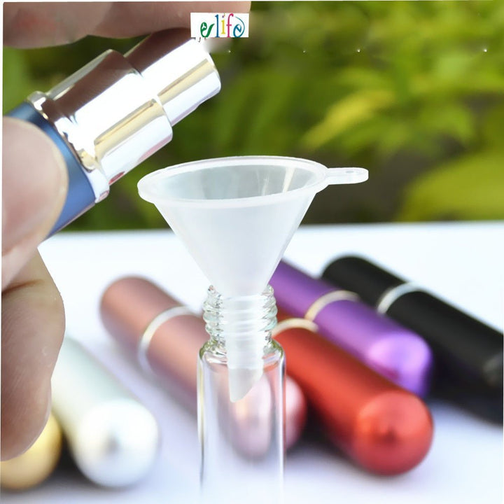 6pcs 6ml Portable Mini Refillable Perfume Scent Aftershave Atomizer Empty Spray Bottle with 2 Funnel Filler for Travel Purse