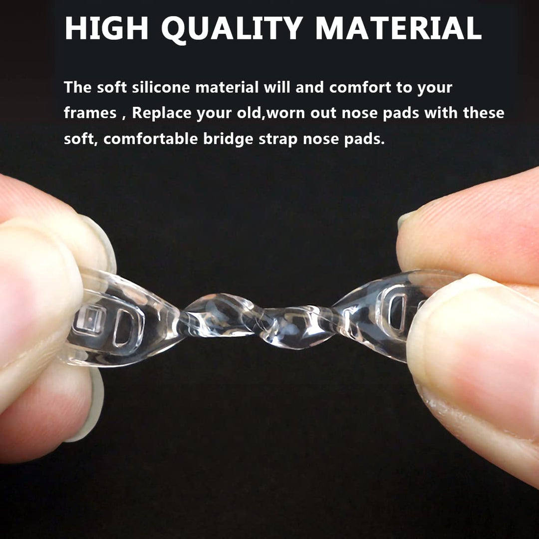 Silicone Glasses U Shaped Screw-in Nose Pads Eyeglass N