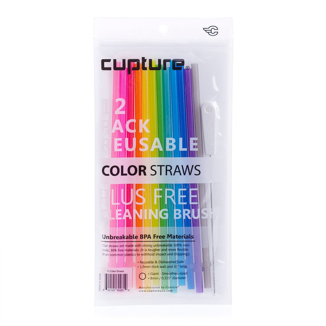 Cupture Reusable &amp; Unbreakable Color Straws - 1