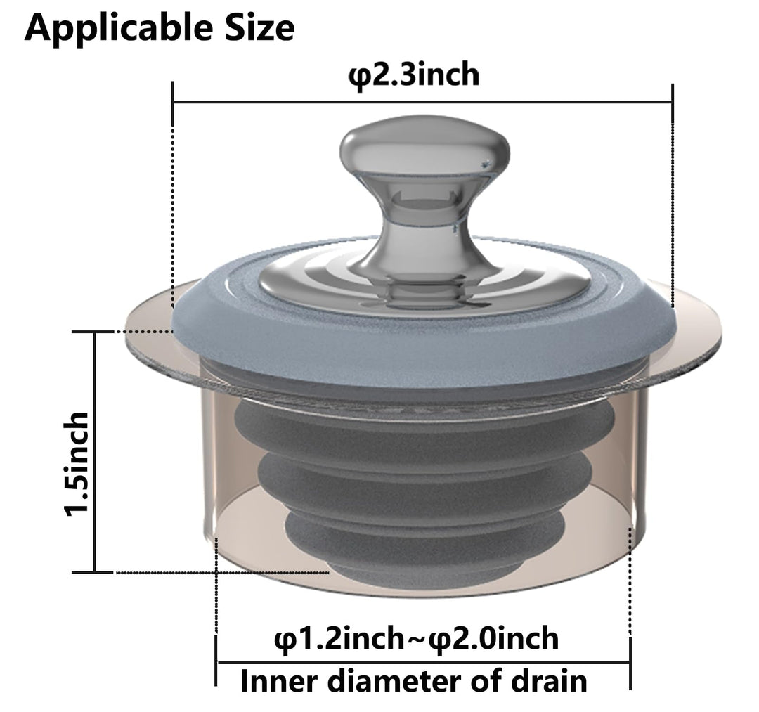 Bathtub Stopper, Washbasin Stopper,Bathtub Plug, Silicone Bathtub Stopper (Patented Product)