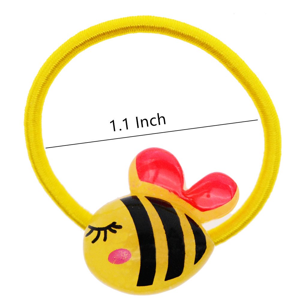 50 Pcs (25 Pairs) Cartoon Elastic Hair Ties Little Girls&#39; Small Ropes Toddlers&#39; Ponytail Holder