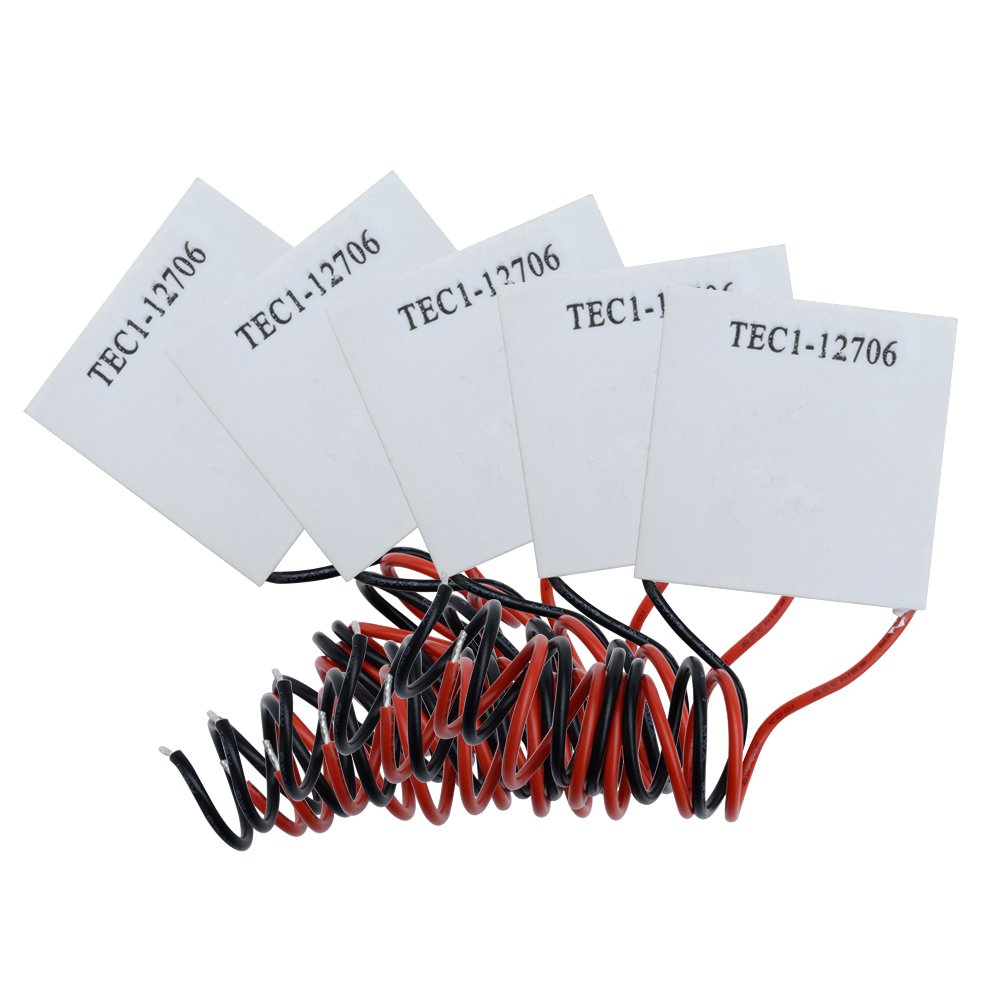 Aideepen TEC1-12706 12V 6A 60W 5pcs Heatsink Thermoelec