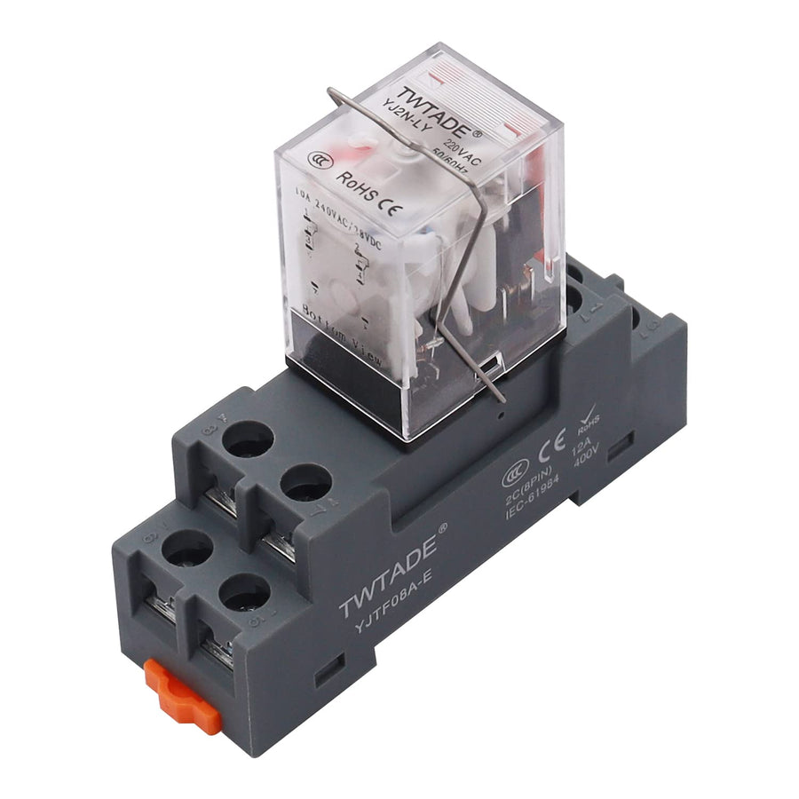 TWTADE/AC 220V Electromagnetic Power Coil Relay 10A 8 P