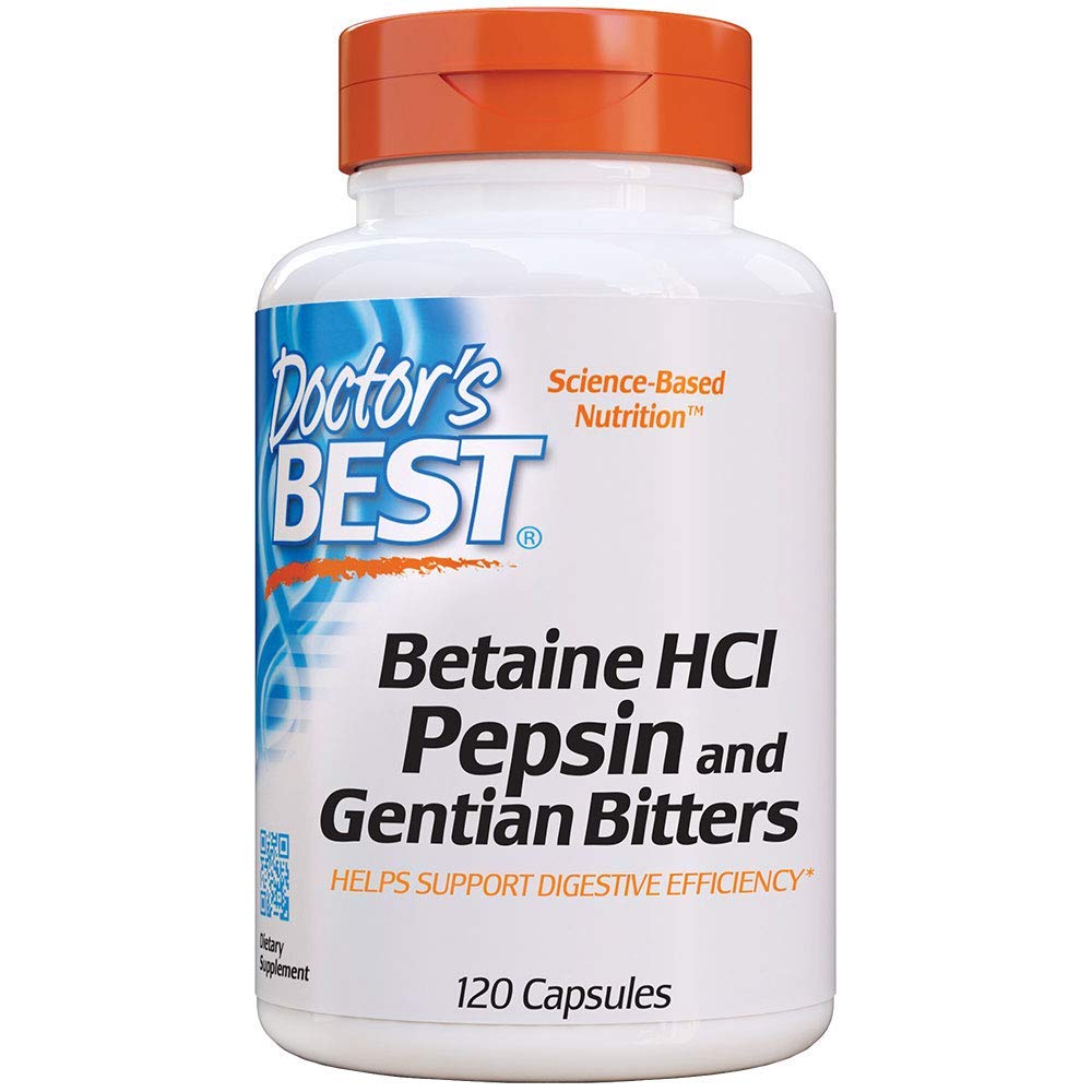 Doctor&#39;s Best, Betaine HCL Pepsin &amp; Gentian Bitters