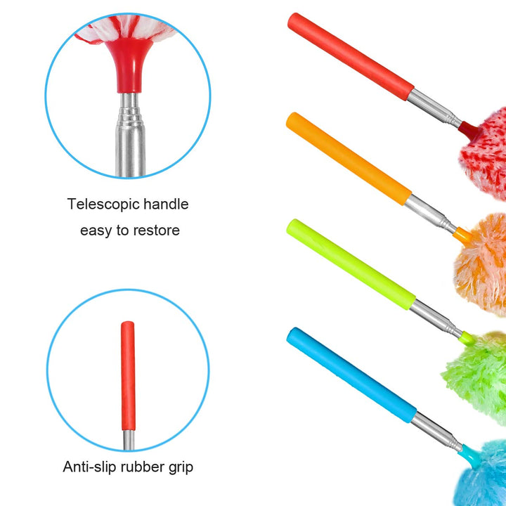 Tonmp 4 Pcs Microfiber Duster, Microfiber Hand Duster W