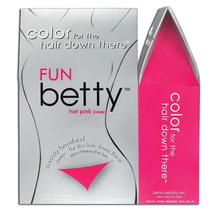 Fun (Hot Pink) Betty - Color For The Hair Down There Hair Coloring Kit