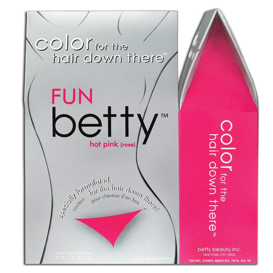 Fun (Hot Pink) Betty - Color For The Hair Down There Hair Coloring Kit
