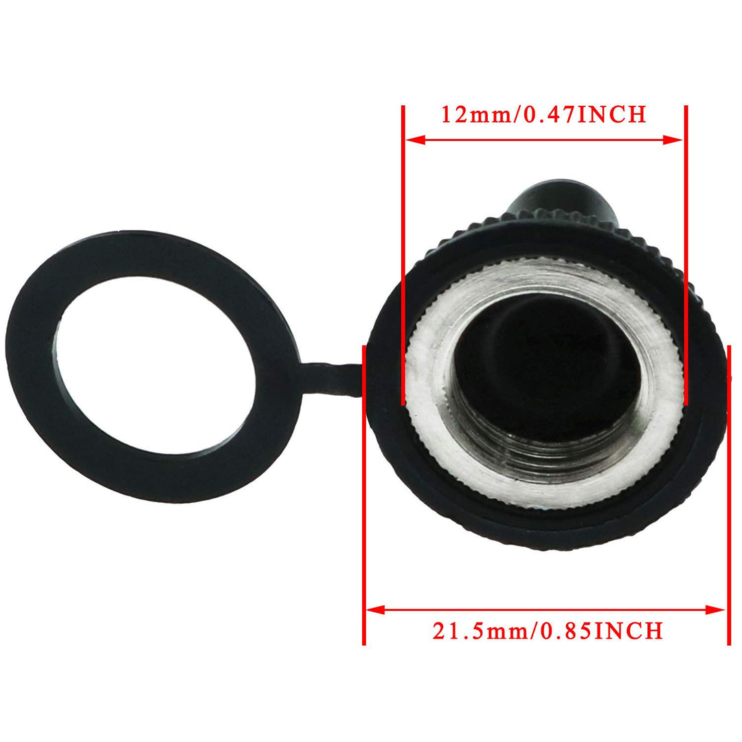 MEETOOT 12pcs Button Switch Waterproof Dust Proof Cap 1