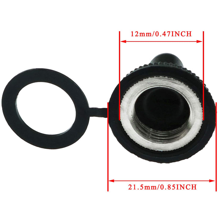MEETOOT 12pcs Button Switch Waterproof Dust Proof Cap 1