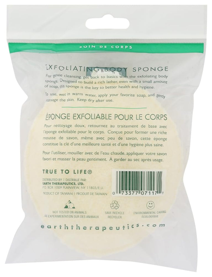: Exfoliating Oval Body Sponge (3 pack)