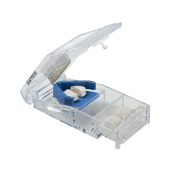 EZY Dose Adult-Lock Safety Tablet Cutter, Crystal Clear
