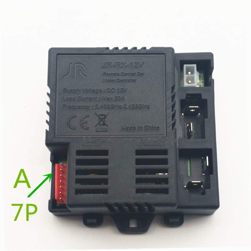 JR-RX-12V Receiver Match 2.4G Bluetooth Remote Control Accessories, Control Box Motherboard Kids Ride On Car Replacement Parts