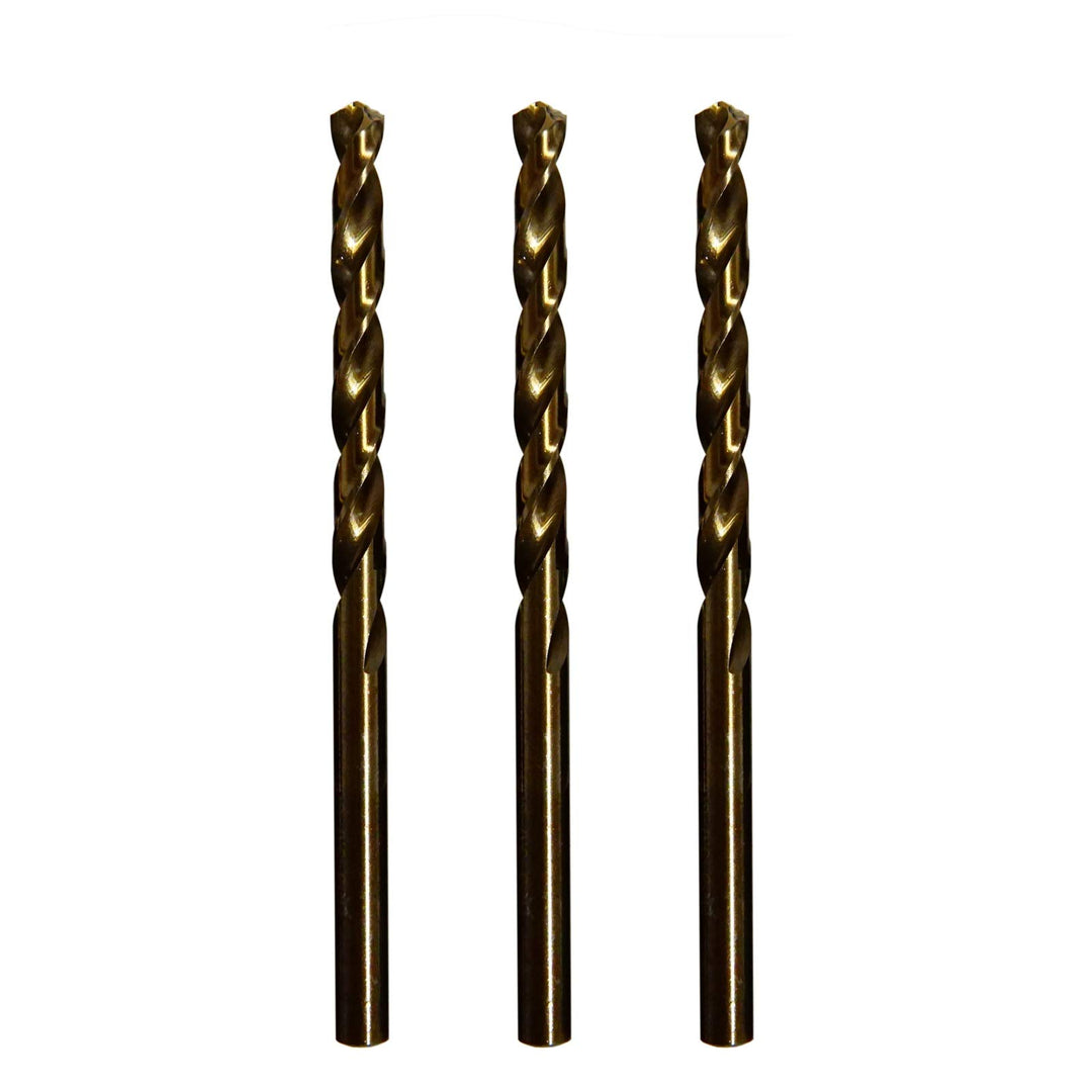 Metric M42 8% Cobalt Drill Bits for Stainless Steel and Hard Metal (6.5mm x 3pcs)