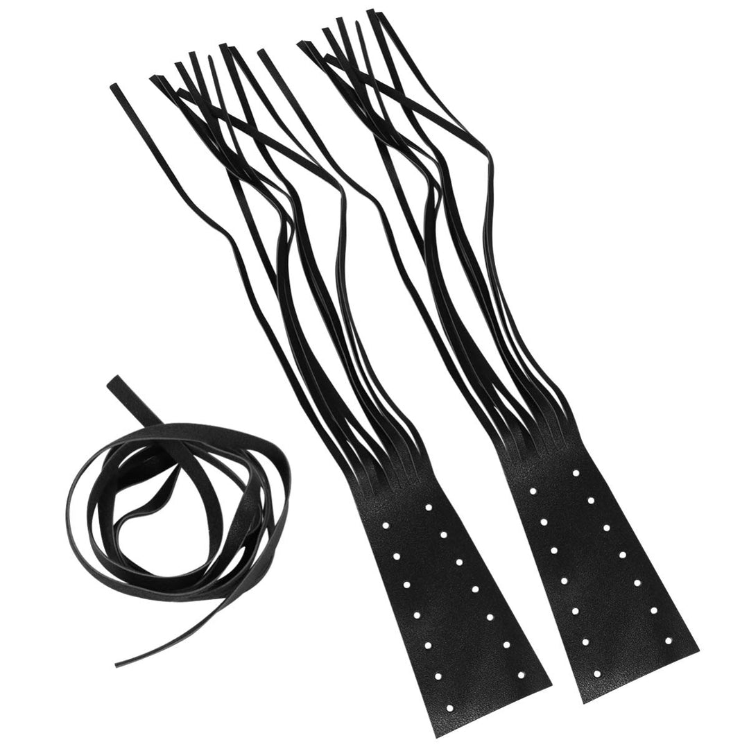Motorcycle Leather Handlebar Grips, 1 Pair Handlebar Grips Tassel Motorcycle Universal Fashion Faux Leather Handle Cover Grips Fringe Lever Cover for Decor