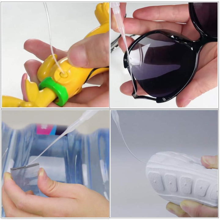 Asonlye Glue Tips, 100Pcs CA Glue Tips, Precision Glue Micro-Tips for Bottles with Nozzle, Use for Hobby for Hobby, Crafting, Lab Dispensing