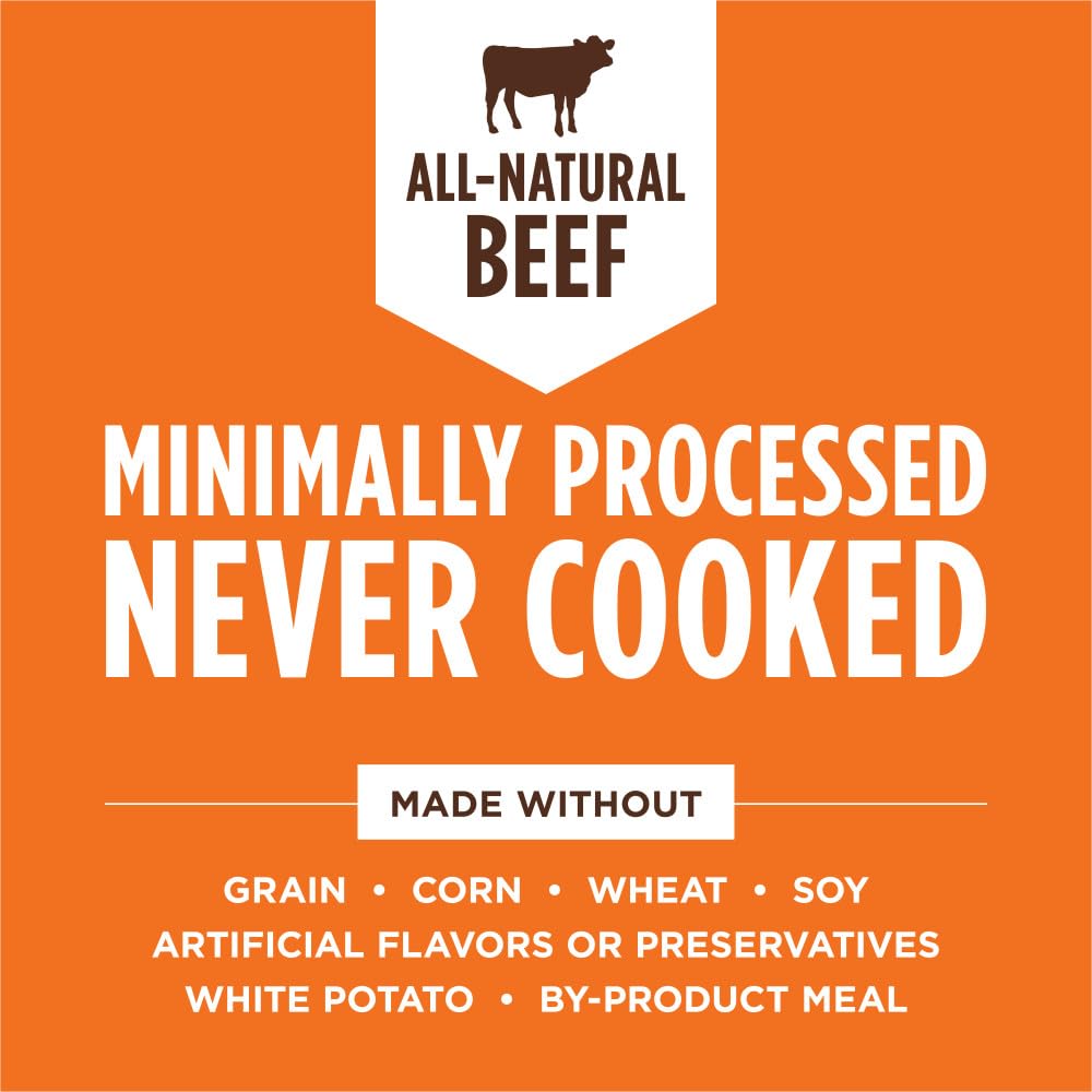Raw Boost Mixers, Freeze Dried Dog Food Topper, Grain Free Recipe - All Natural Beef, 14 oz. Bag