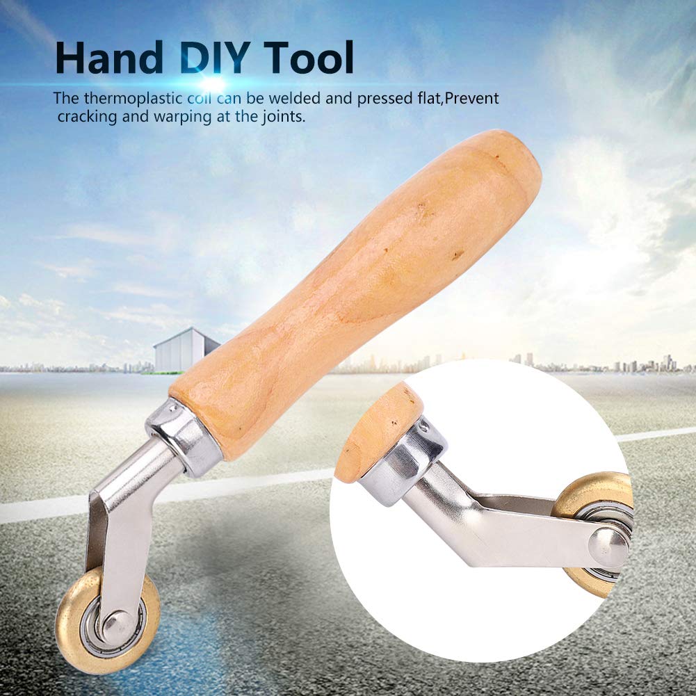 Welding Handheld Roller, Waterproof Membrane Material Corner Seam Brass Press Wheel, Smoothing Tool with Seam Roller for Welded TarpaulinPVC Waterproof Coil