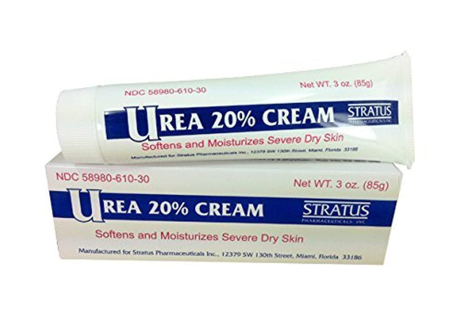 Urea 20% Almond Scent Cream 3oz - Dry Skin Moisturizer for Eczema & Psoriasis