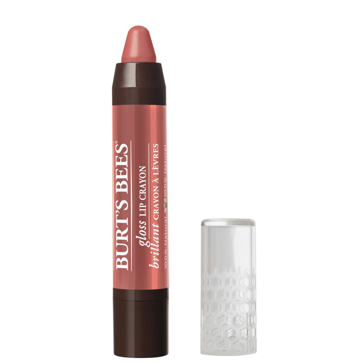 Burts Bees 100% Natural Gloss Lip Crayon, Santorini Sunrise, 2.83g