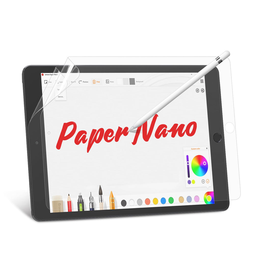 {2 Pack) Paperfeel Screen for iPad 9th, 8th, 7th Generation (2021/2020/2019)-10.2 Inch, Anti-Glare Protector for Drawing, Writing, and Note-taking like on Paper
