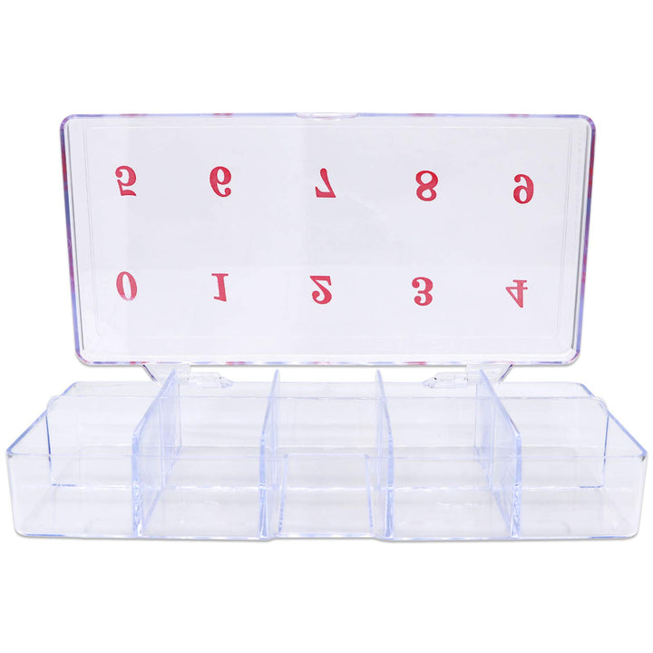 1p Empty Storage Box Case Container Compartment for Nail Art Tips Good Quality