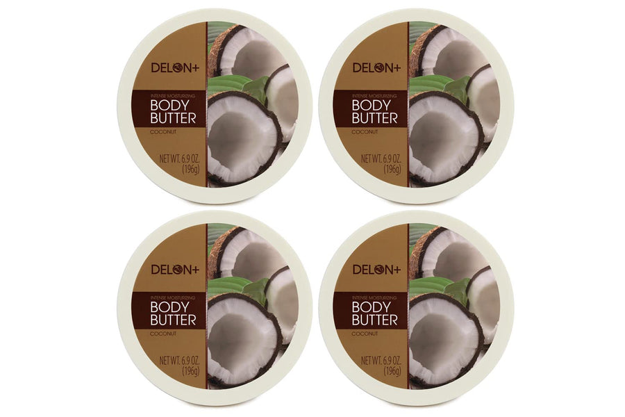 Intense Moisturizing Body Butter, Coconut, 4 Count