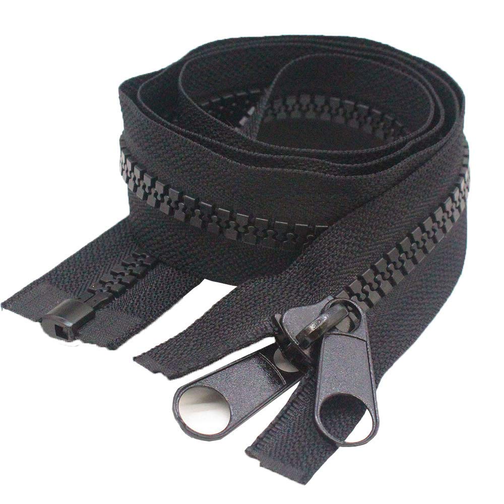 MebuZip #10 114 Inch Heavy Duty Separating Plastic Zipp
