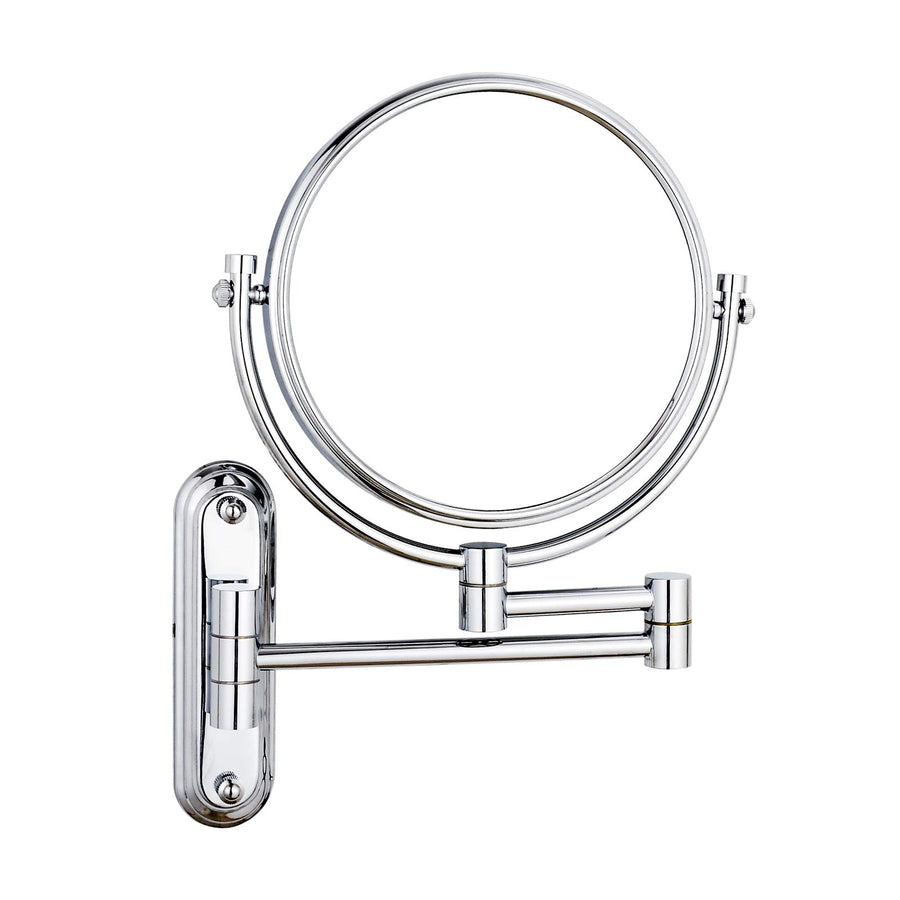 Wall Mount Mirror 8 Inch, Double-Side 1X/10X Magnified for Makeup and Shaving, Chrome Finished
