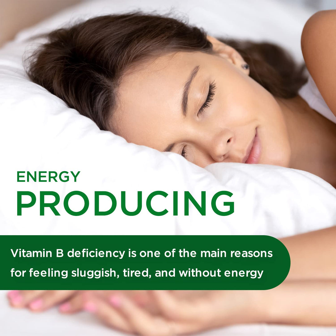 B-Healthy - Vegan Vitamin B Complex - Includes Methylated Folic Acid &amp; Full Spectrum B Vitamins - Supports Immune, Brain &amp; Heart Health* - 60 Vegetable Capsules